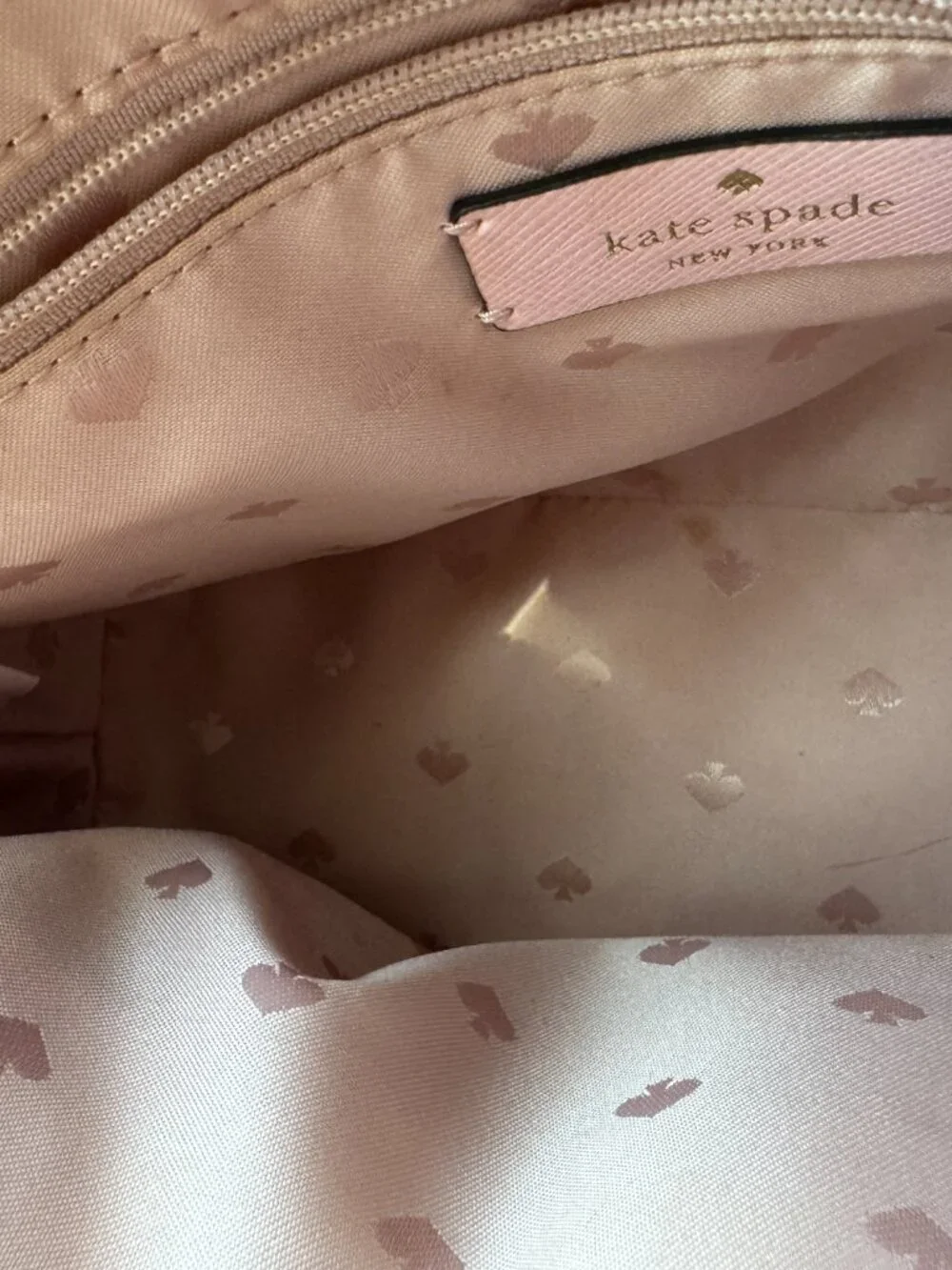 Kate Spade Staci Dome Crossbody Bag Baby Pink Saffiano Leather Handbag